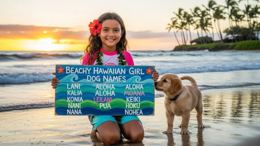 Beachy Hawaiian Girl Dog Names