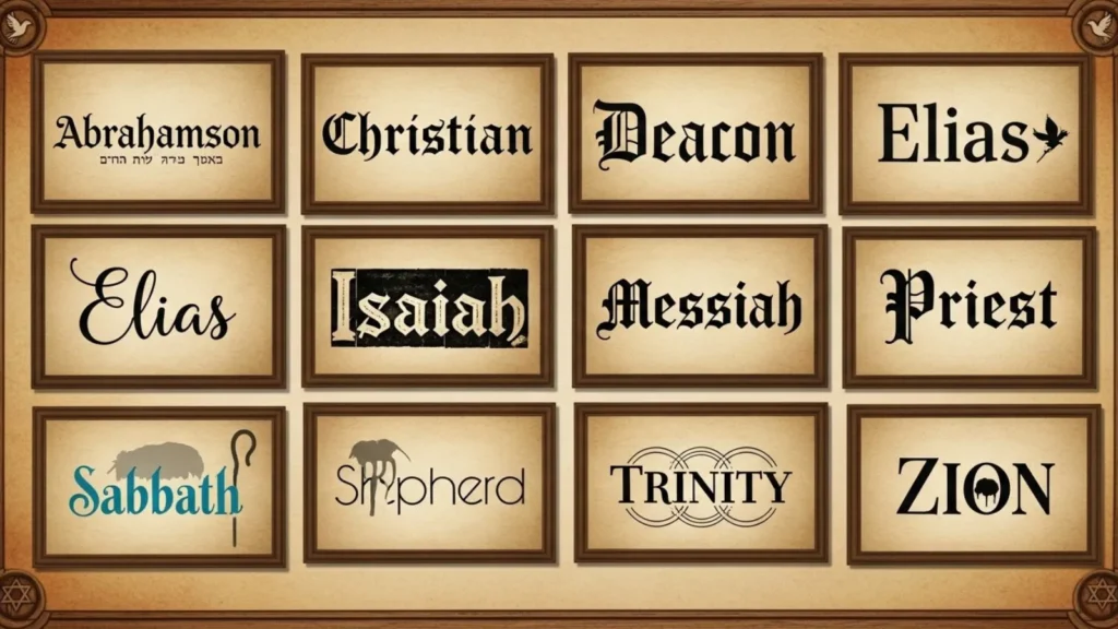 Biblical & Faith-Inspired Last Names
