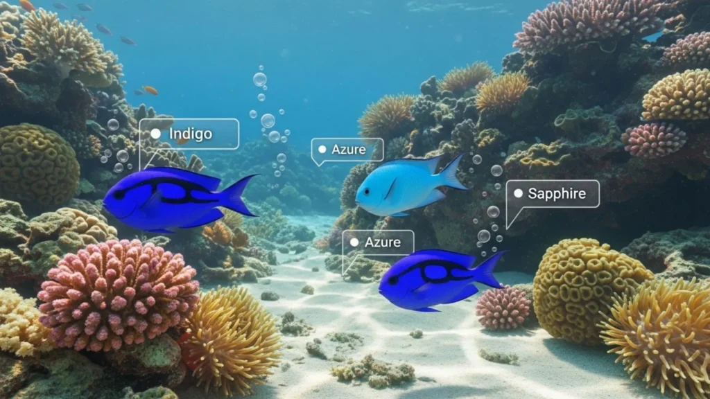 Color-Inspired Names for Blue Fish