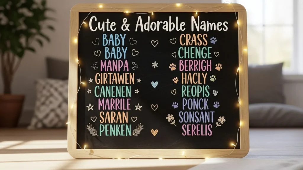  Cute & Adorable Names