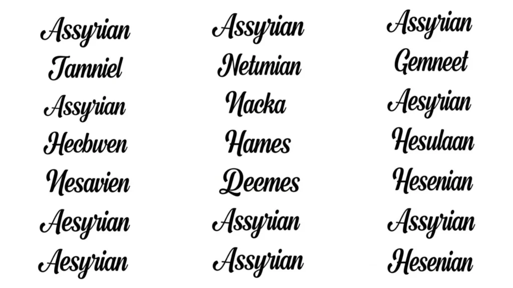 Cute Assyrian Names