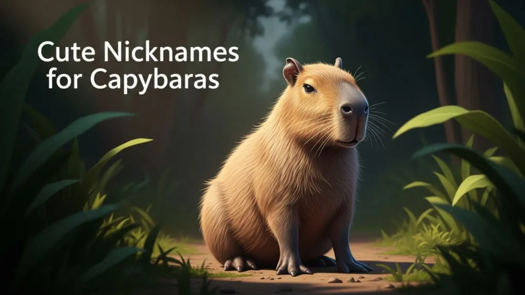 Cute Nicknames for Capybaras