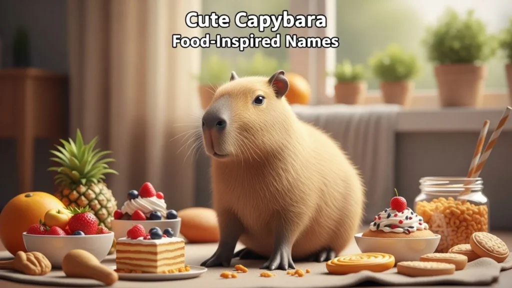 Cute Capybara Food-Inspired Names
