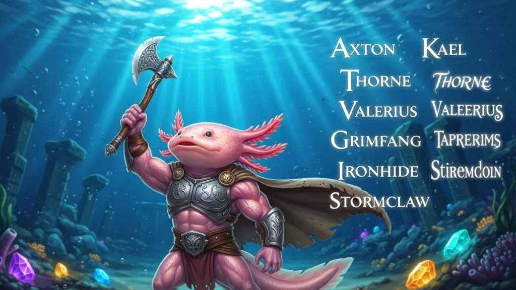 Strong & Heroic Axolotl Names