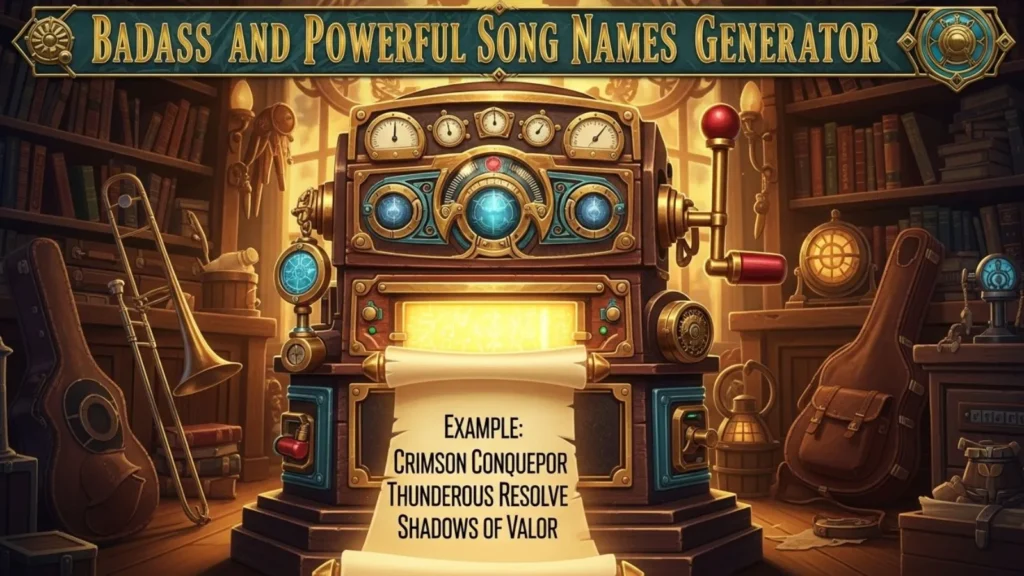  Badass and Powerful Song Names Generator
