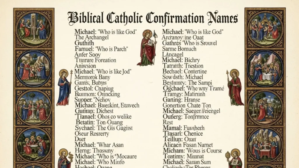Biblical Catholic Confirmation Names