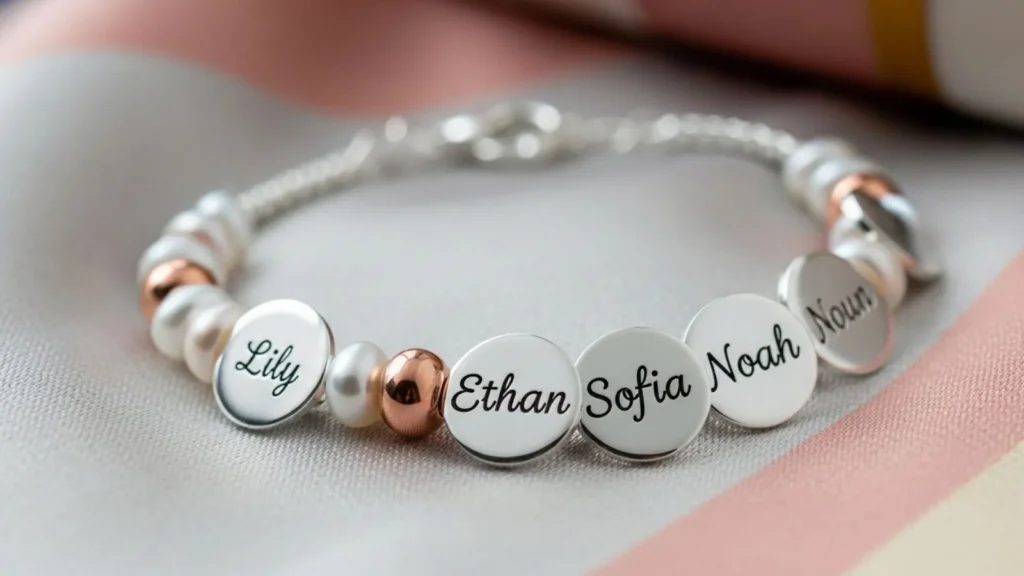 Bracelet With Kids Names as a Gift Idea