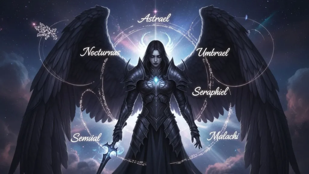 Celestial Dark Angel Names