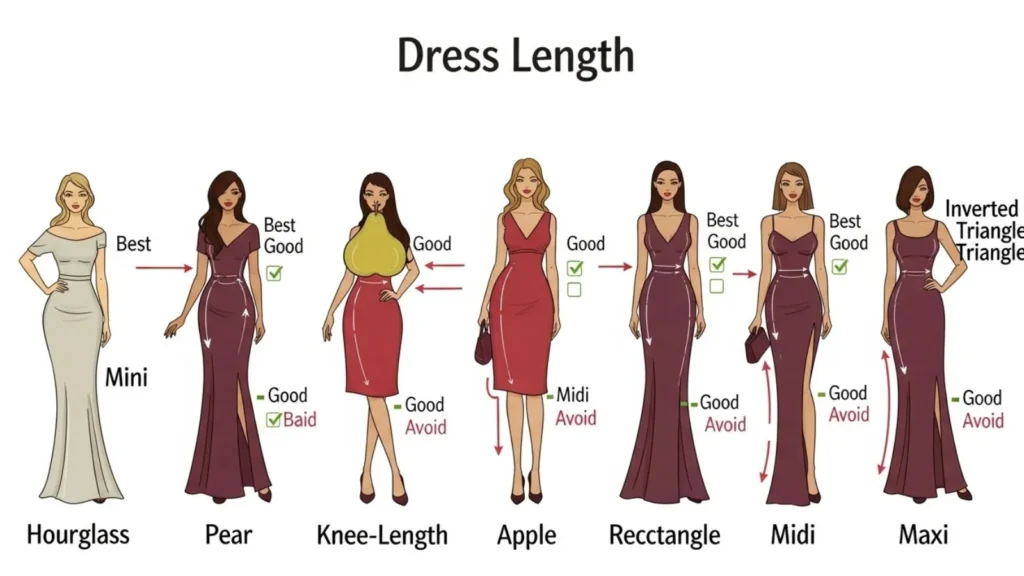 Choose the Right Dress Length for Your Body Type