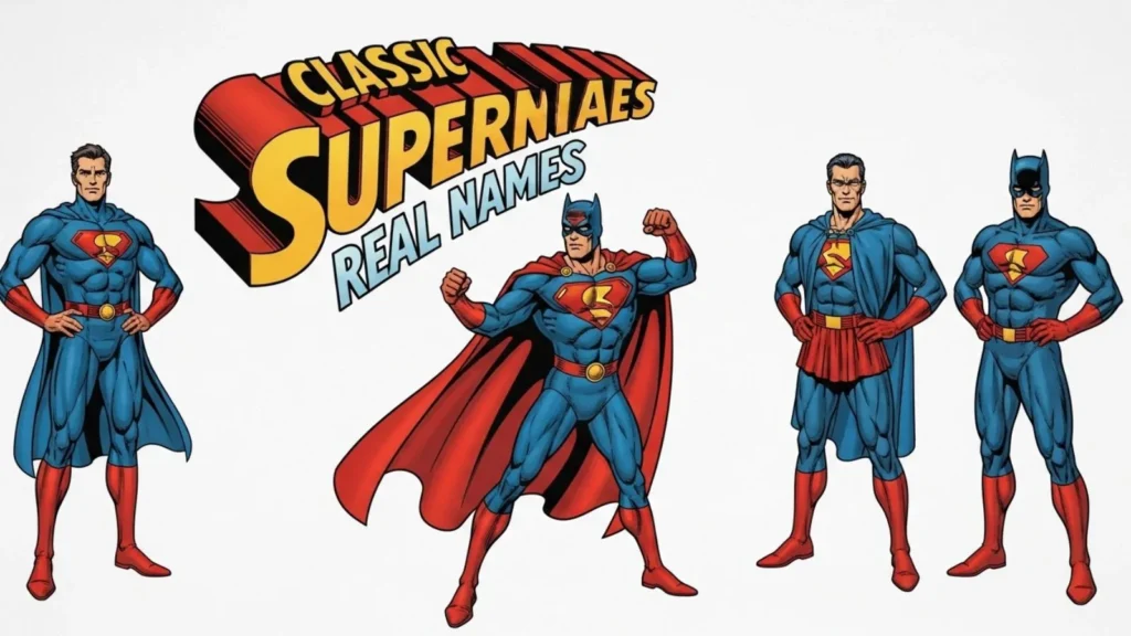  Classic Superhero Real Names