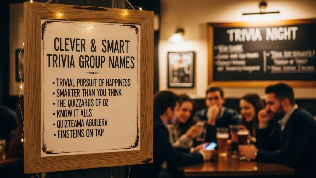 Clever & Smart Trivia Group Names