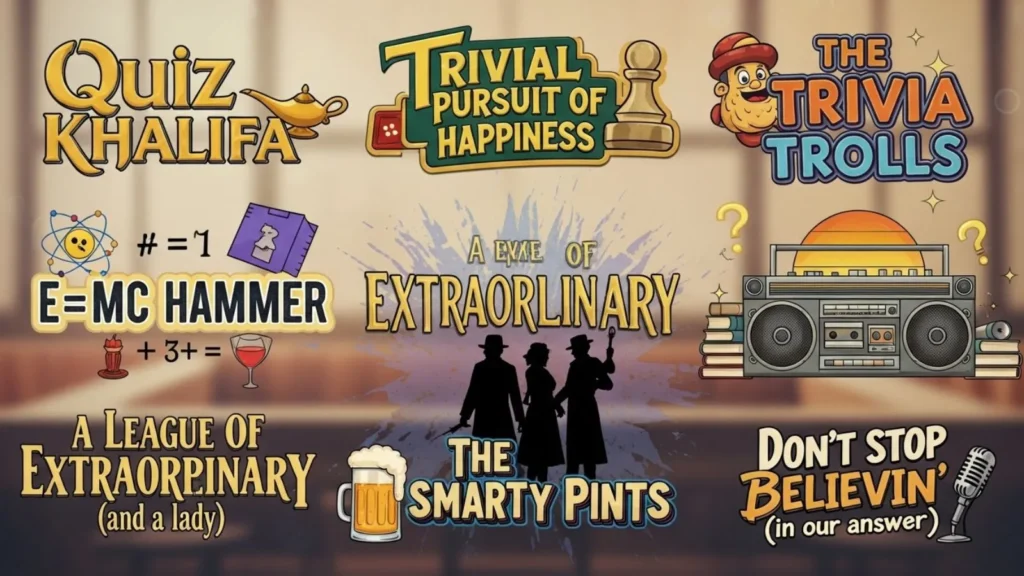 Clever Trivia Team Names