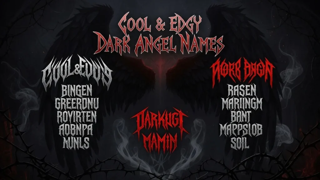  Cool & Edgy Dark Angel Names