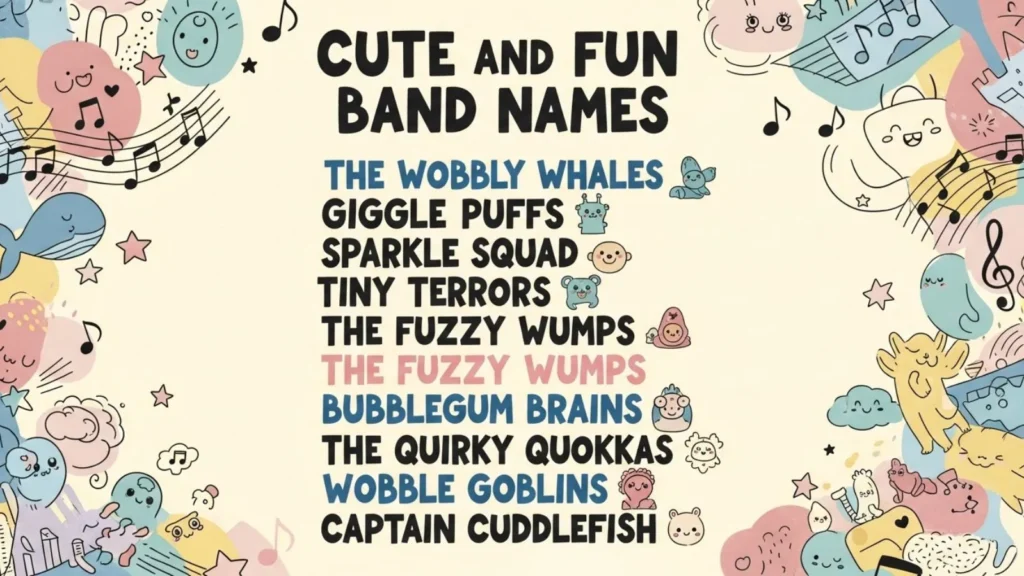 Cute and Fun Band Names
