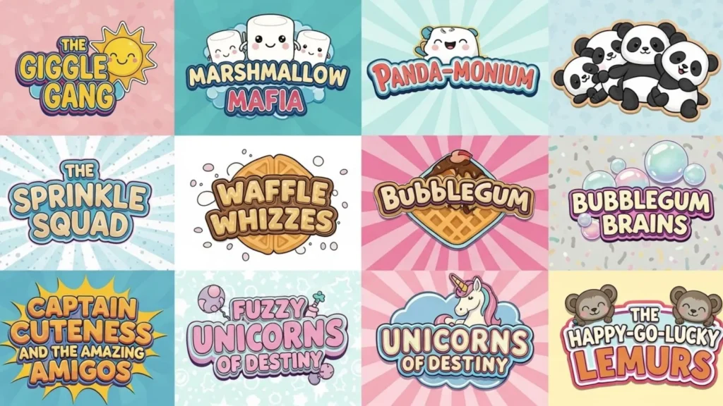  Cute & Fun Team Names