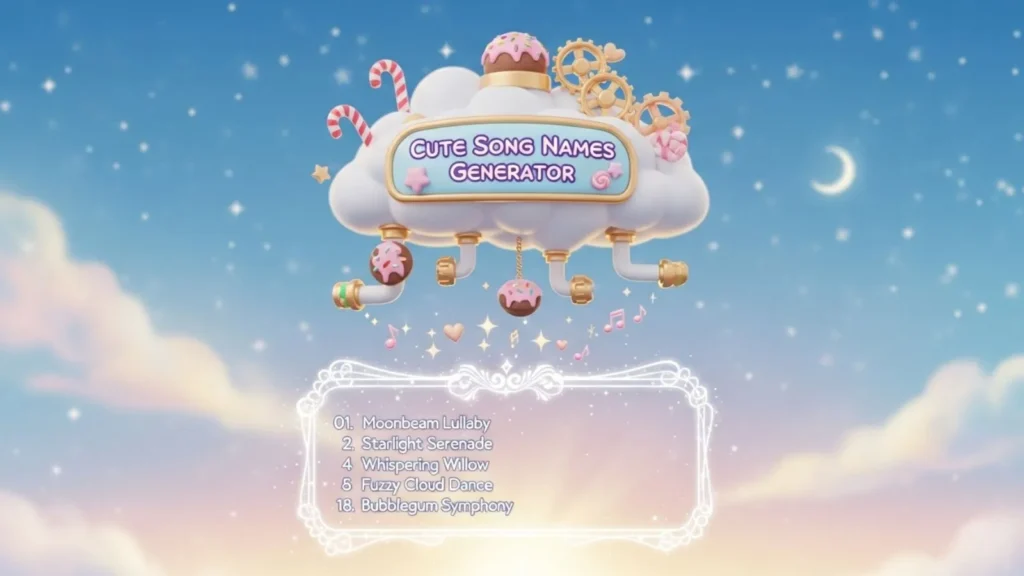 Cute Song Names Generator