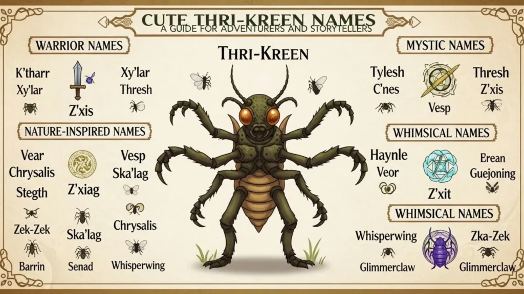  Cute Thri-Kreen Names