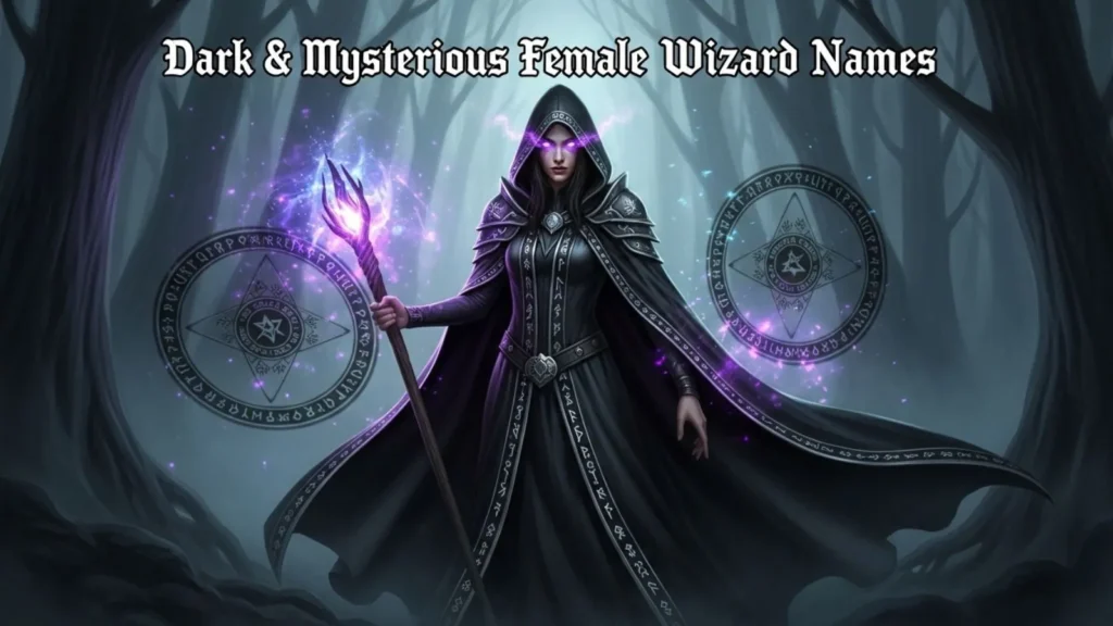 Dark & Mysterious Female Wizard Names