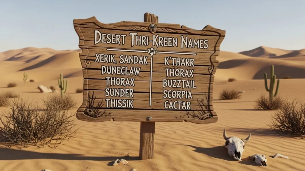 Desert Thri-Kreen Names