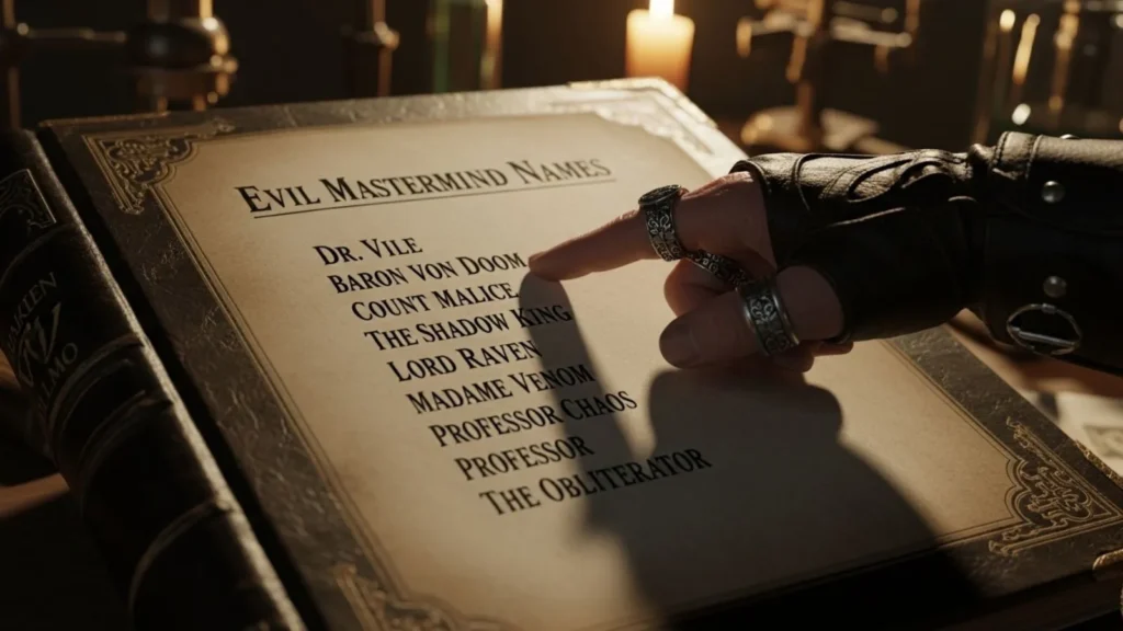 Evil Mastermind Names