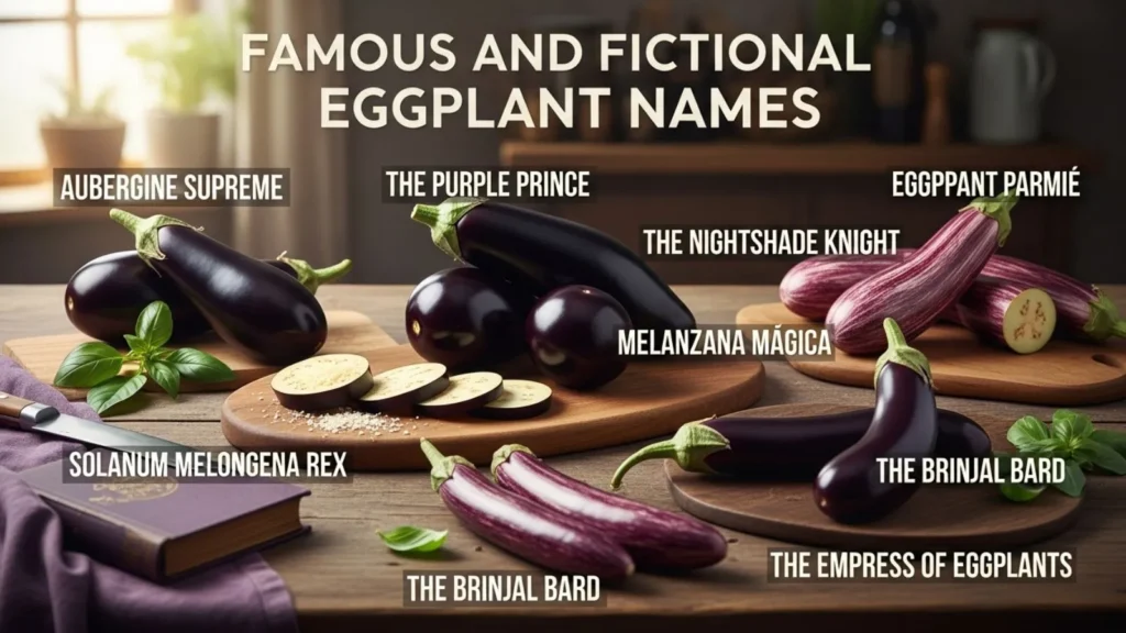  Famous and Fictional Eggplant Names