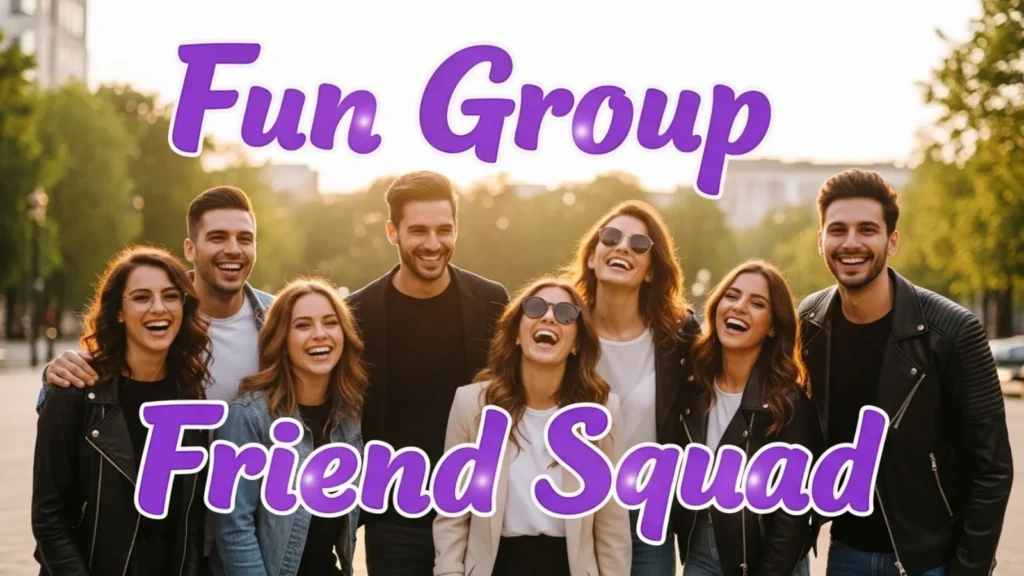  Fun Group & Friend Squad Purple Names
