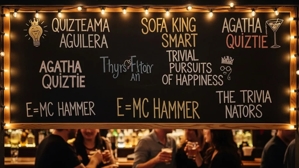 Funny Bar Trivia Team Names