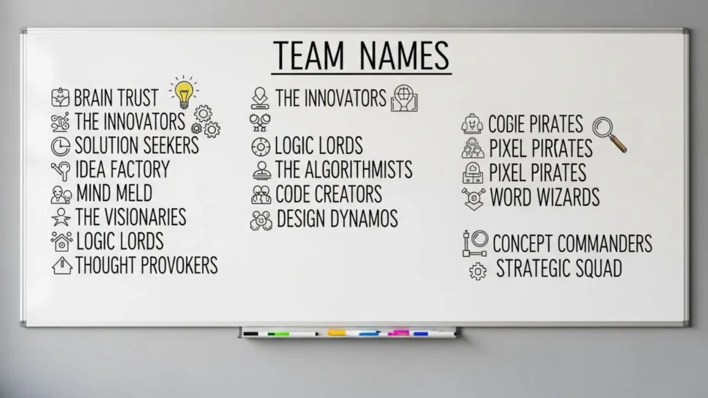 Smart & Clever Team Names