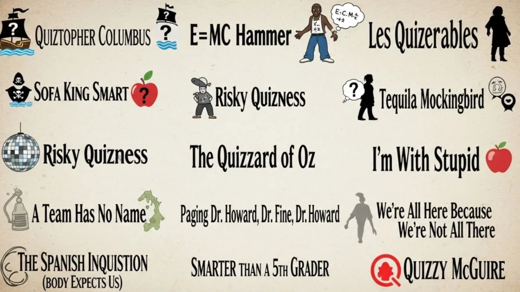  Funny Trivia Team Names