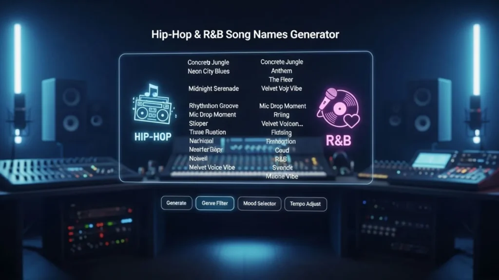 Hip-Hop and R&B Song Names Generator