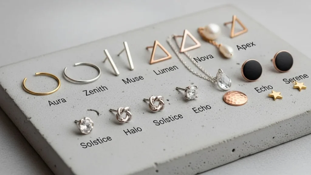  Modern & Minimalist Earring Names