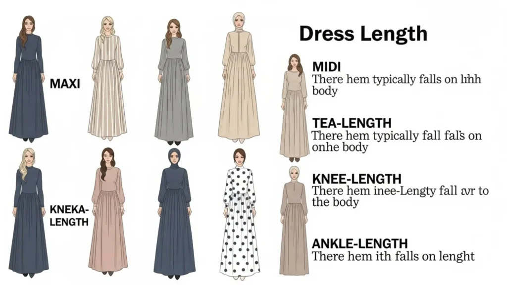 Modest & Modest Fashion Dress Length Names