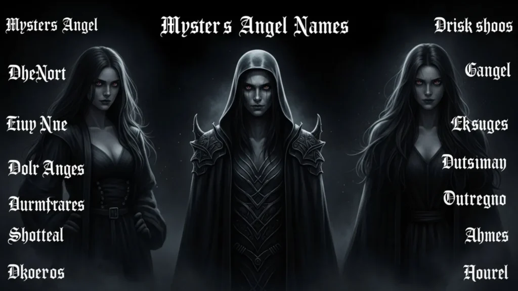  Mysterious & Gothic Dark Angel Names