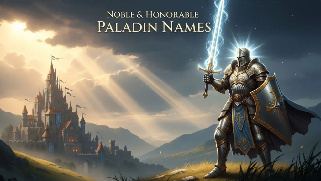 Noble & Honorable Paladin Names