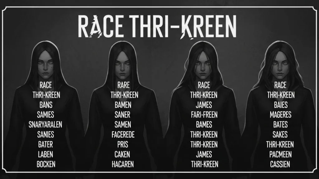 Rare Thri-Kreen Names