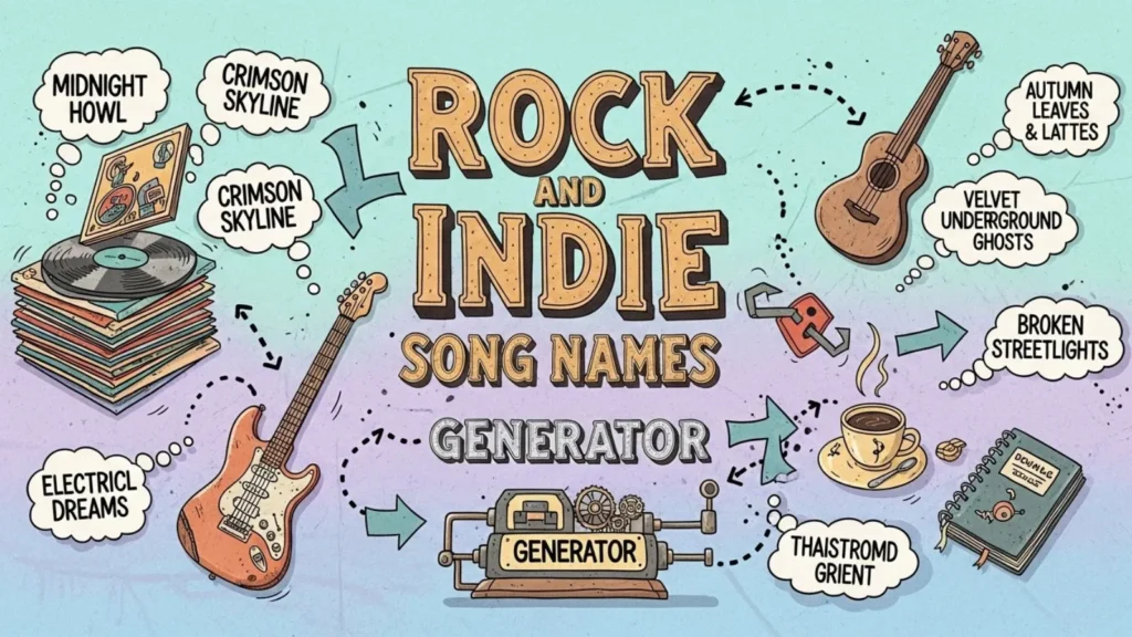 Rock and Indie Song Names Generator