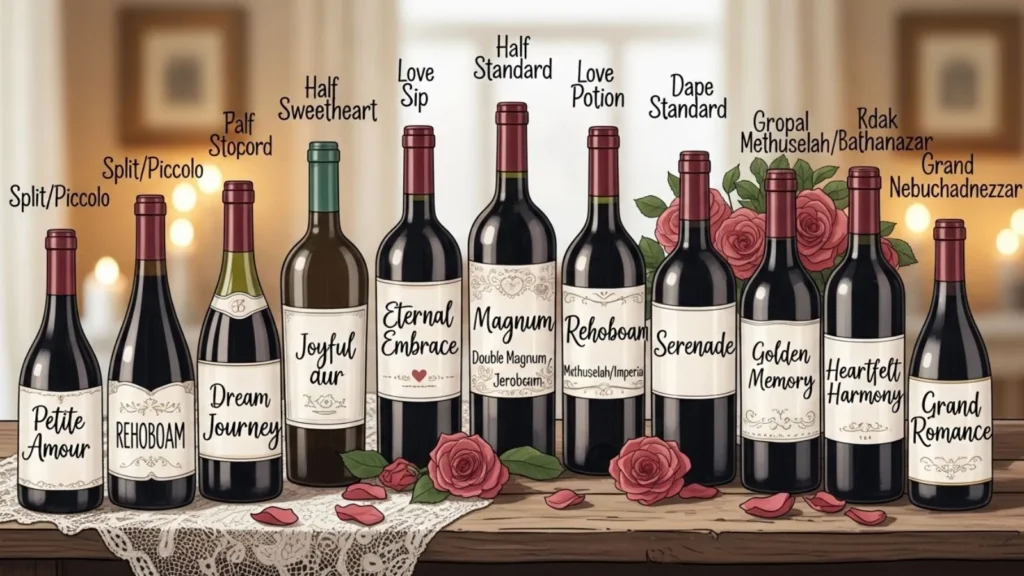  Romantic Wine Bottle Size Names