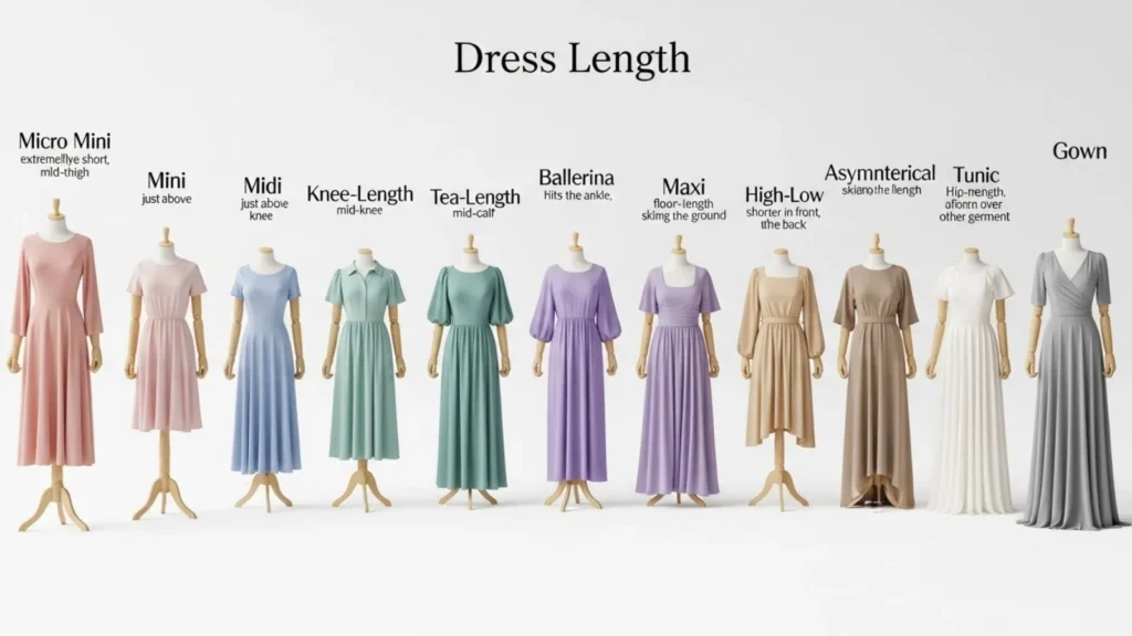 Trendy & Fashionable Dress Length Names