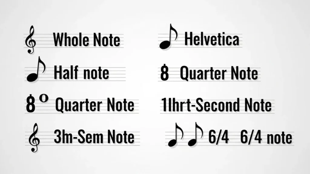 Music Note Symbol Names