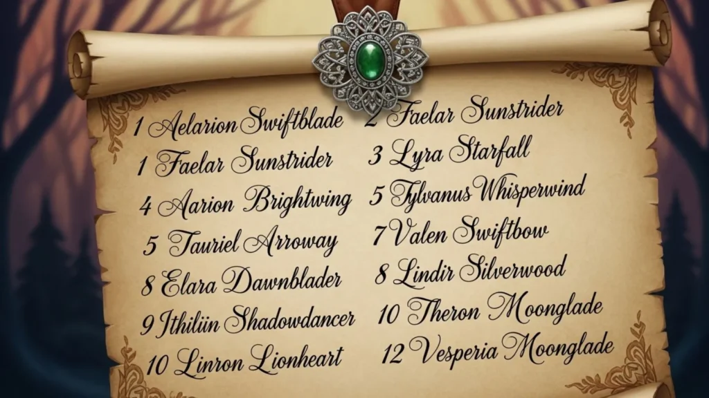 Warrior High Elf Names