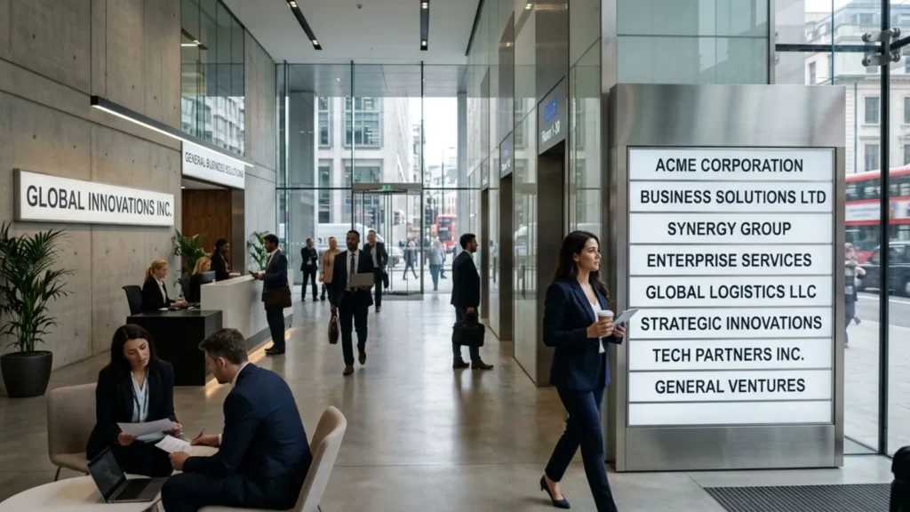 Business & Corporate Placeholder Names