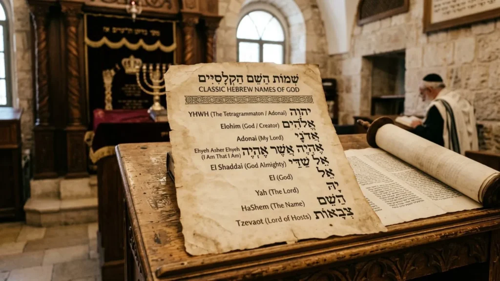 Classic Hebrew Names of God 
