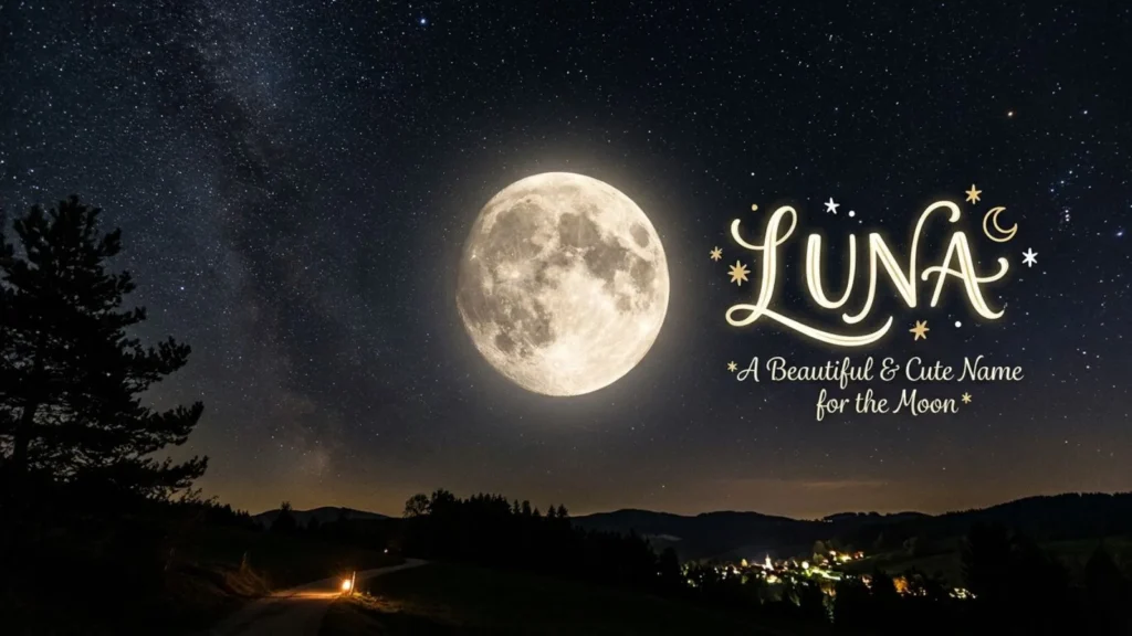  Cute Names for the Moon