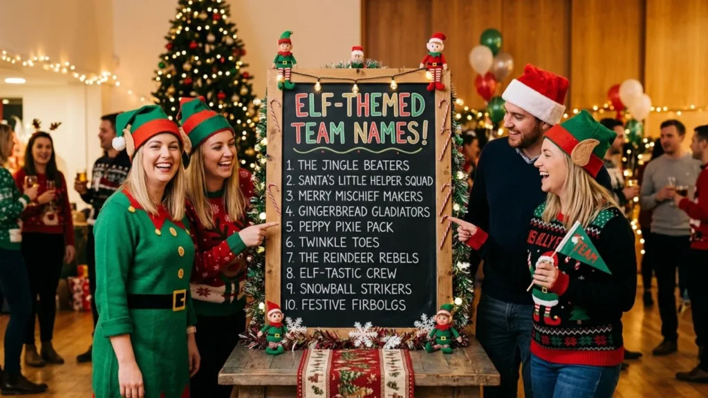 Elf-Themed Christmas Team Names