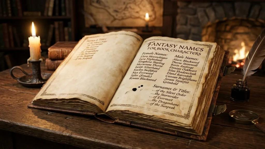  Fantasy Names for Book Characters