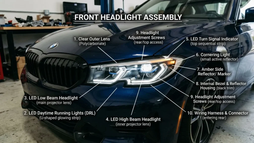 Front Lighting Parts Names