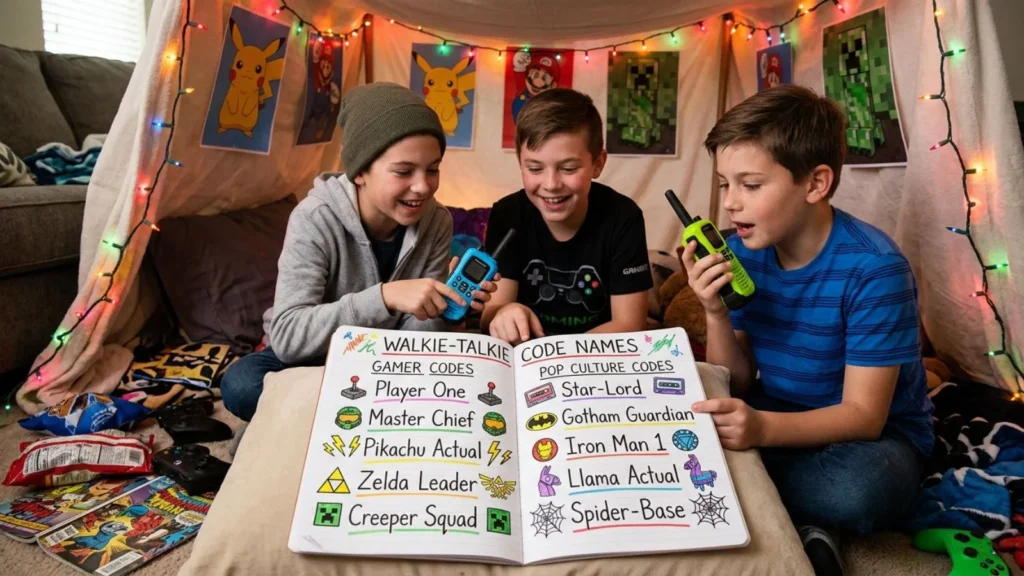  Gamer & Pop Culture Walkie Talkie Code Names