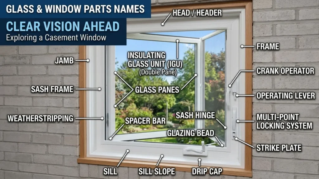 Glass & Window Parts Names Clear Vision Ahead