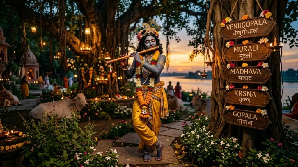  Krishna Names Inspired by His Flute & Music