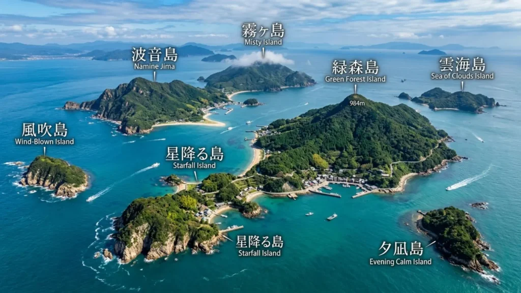 Nature-Inspired Japanese Island Names